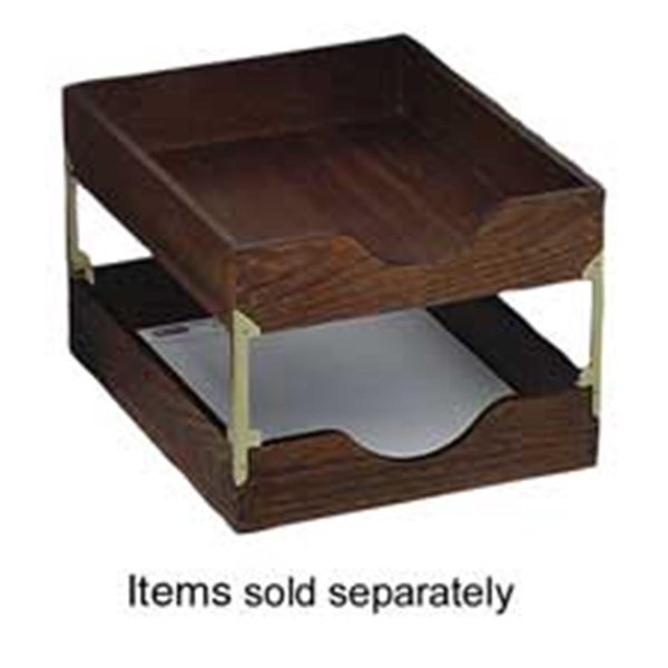 Upgrade7 Carver Wood Products- INC.  Wood Desk Tray- Legal Size- Walnut UP127129